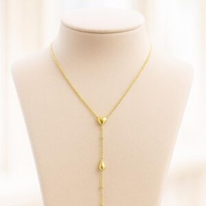 valorishine exclusive – heartline drop Çelik kolye