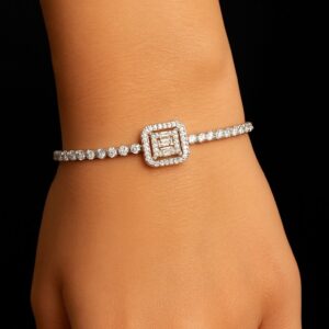 valorishine exclusive – diamond square Çelik bileklik