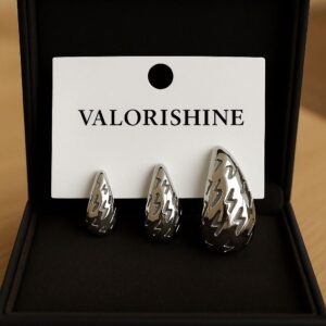 valorishine exclusive – silver meteor shine küpe seti