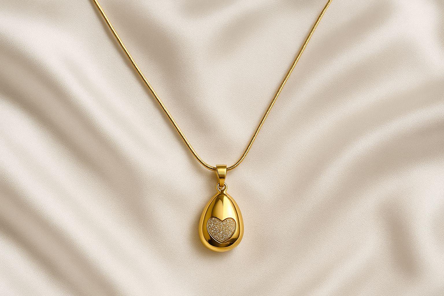 valorishine exclusive – golden heart drop Çelik kolye valorishine exclusive – golden heart drop Çelik kolye