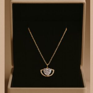 valorishine signature – crystal heart shine Çelik kolye
