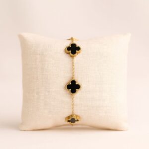 valorishine signature – noir clover bracelet