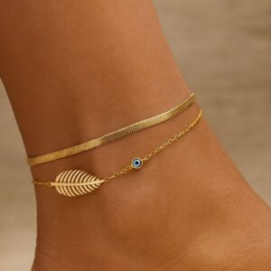 valorishine signature – mystic leaf anklet set