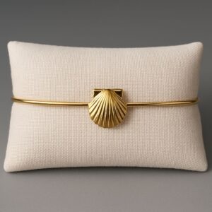 valorishine exclusive – golden seashell bracelet